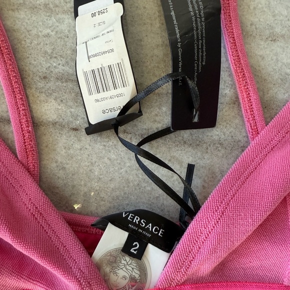 Versace Bikini Top Triangle Spugn - Picture 11 of 13